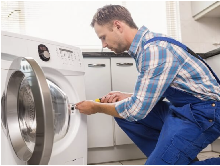 The washing machine leaks from the bottom